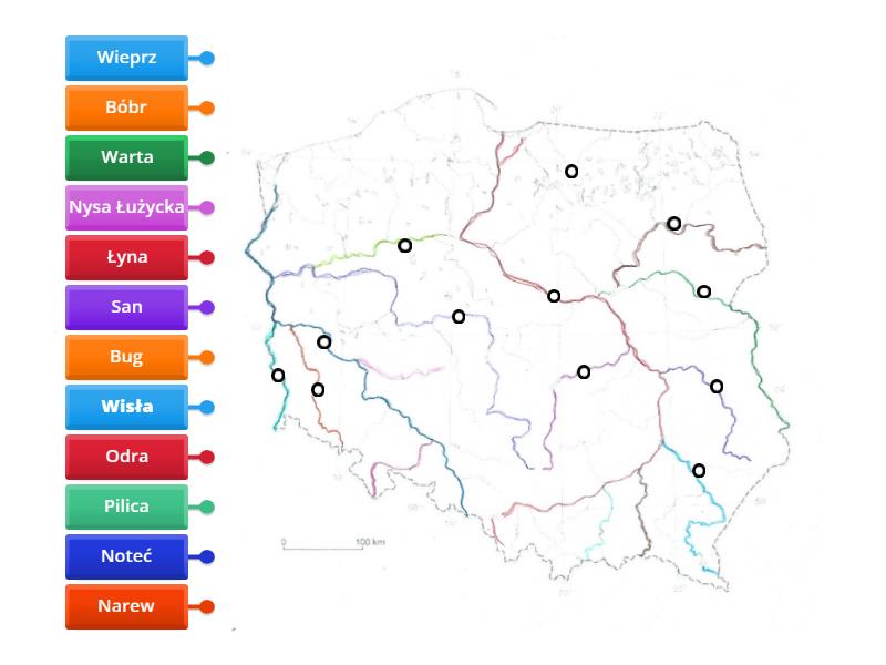 Kopia Rzeki W Polsce Koper Rysunek Z Opisami