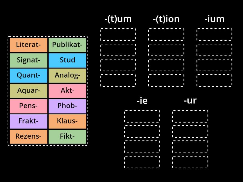 Nachsilben Bei Nomen Group Sort