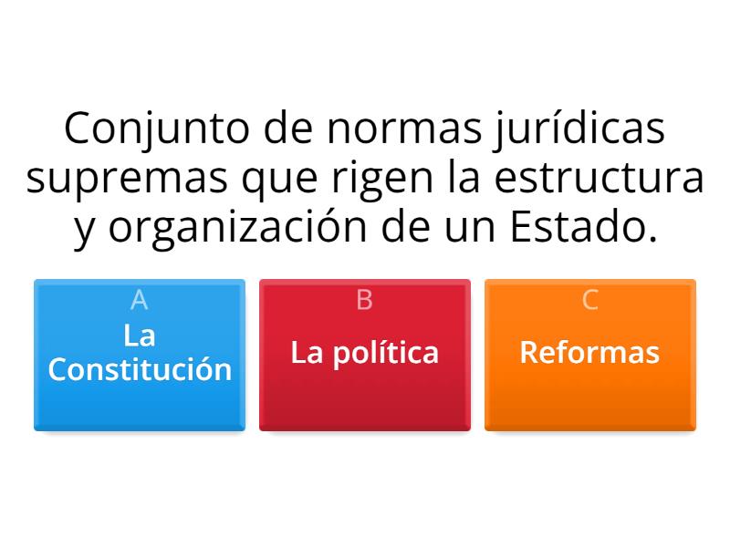 Constituci N Pol Tica Y Estructura Del Gobierno Paname O Cuestionario