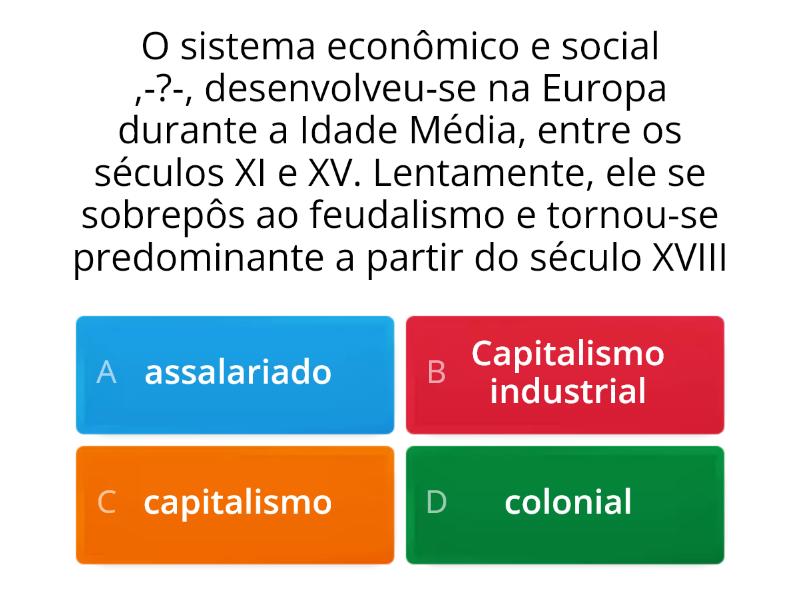 Fases Do Capitalismo Quiz