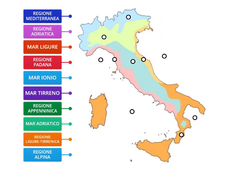 Regioni Climatiche Italia Labelled Diagram