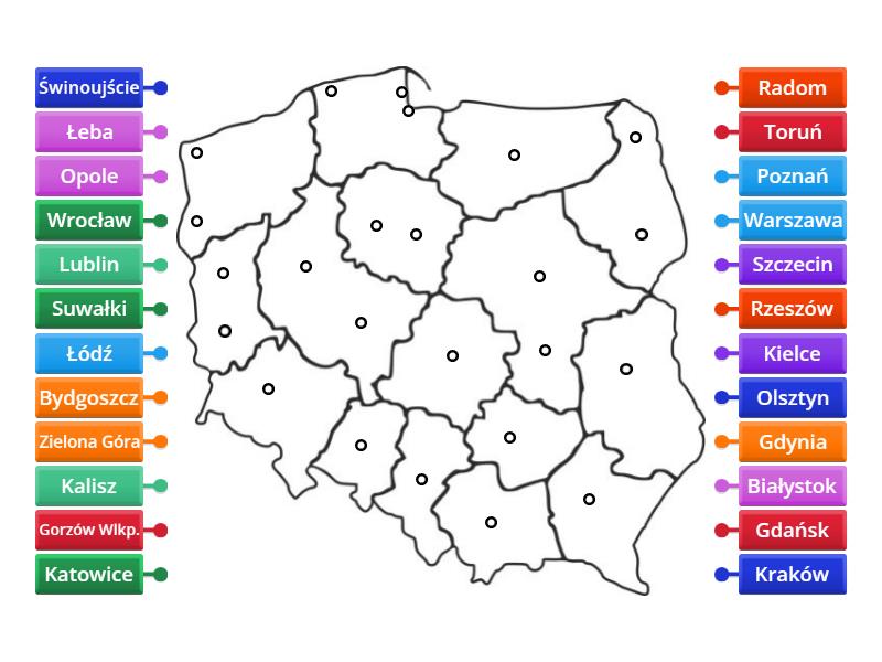 Miasta Polski Rysunek Z Opisami