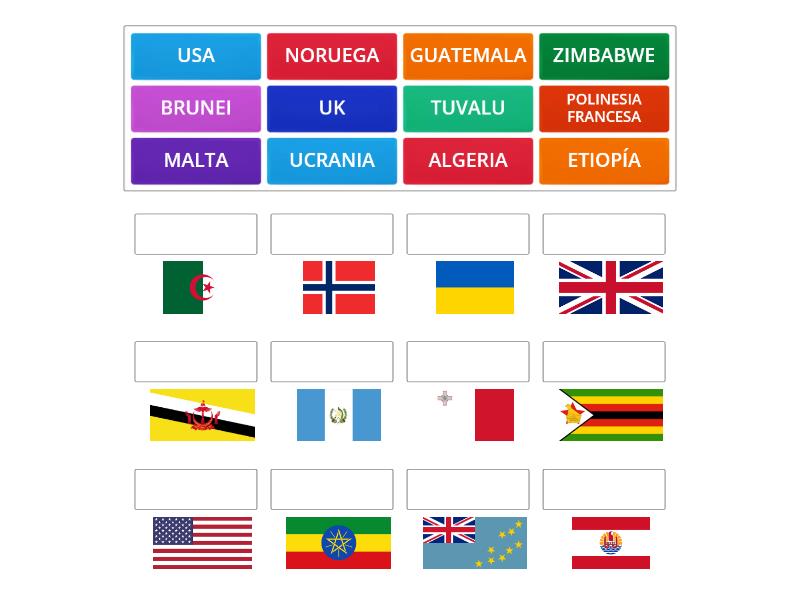 PAÍSES COOL Une las parejas