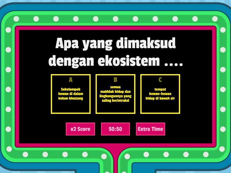 Ekosistem Yang Harmonis Gameshow Quiz