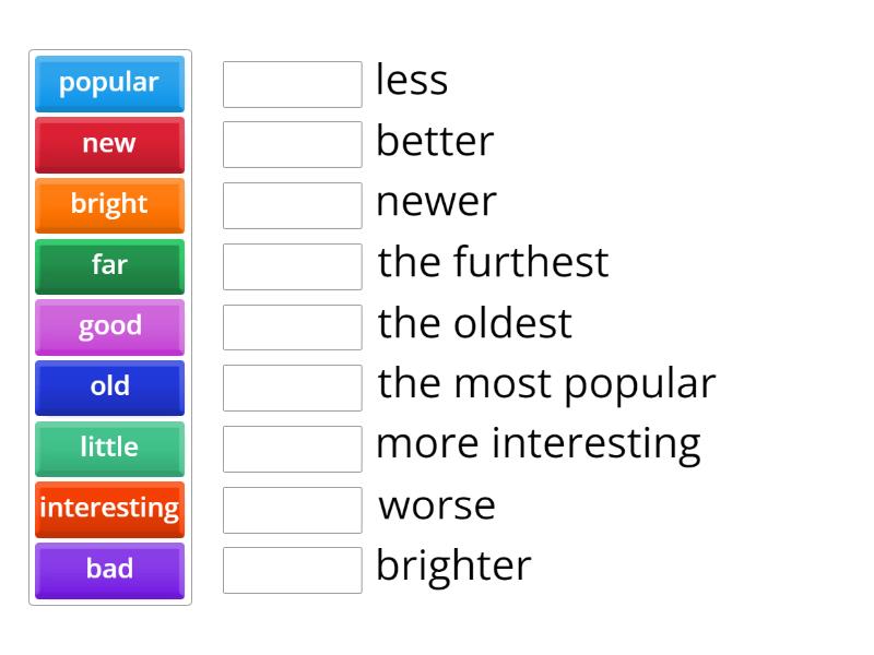 Adjective Match Up