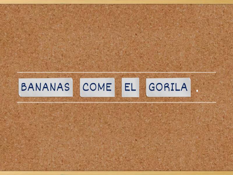 G05 ORDENA LAS FRASES Unjumble