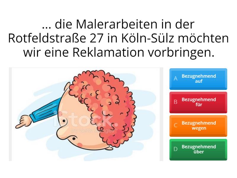 Redemittel Bei Beschwerdebriefen Quiz