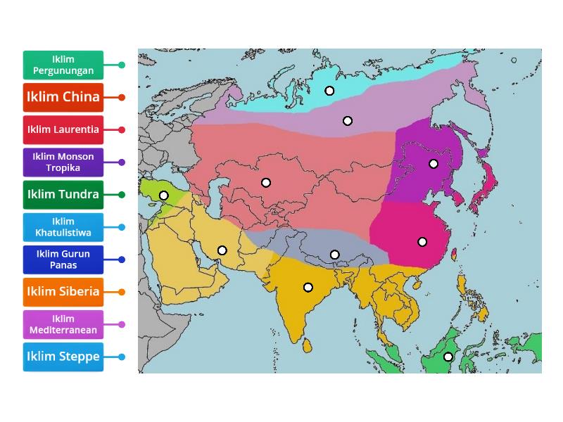 Bab 7 Taburan Iklim Di Asia Labelled Diagram