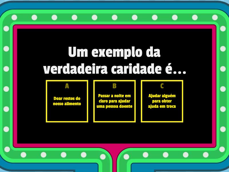 Caridade Segundo Paulo De Tarso Game Show De TV