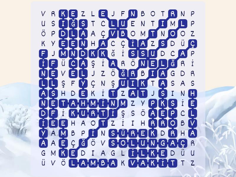 Kelime Avi Wordsearch