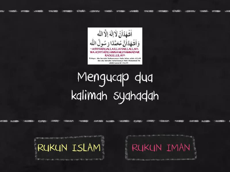 Rukun Iman Rukun Islam True Or False