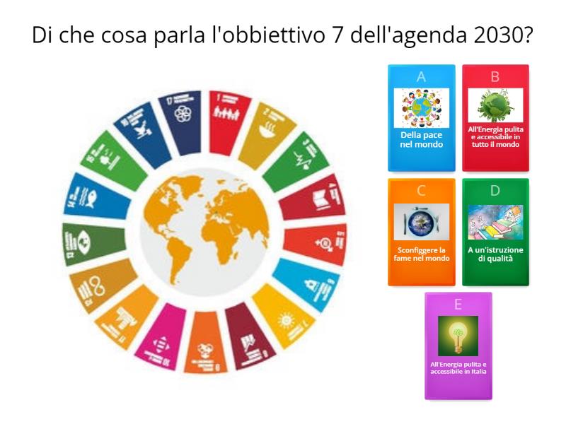 Agenda 2030 Obiettivo 7 Quiz