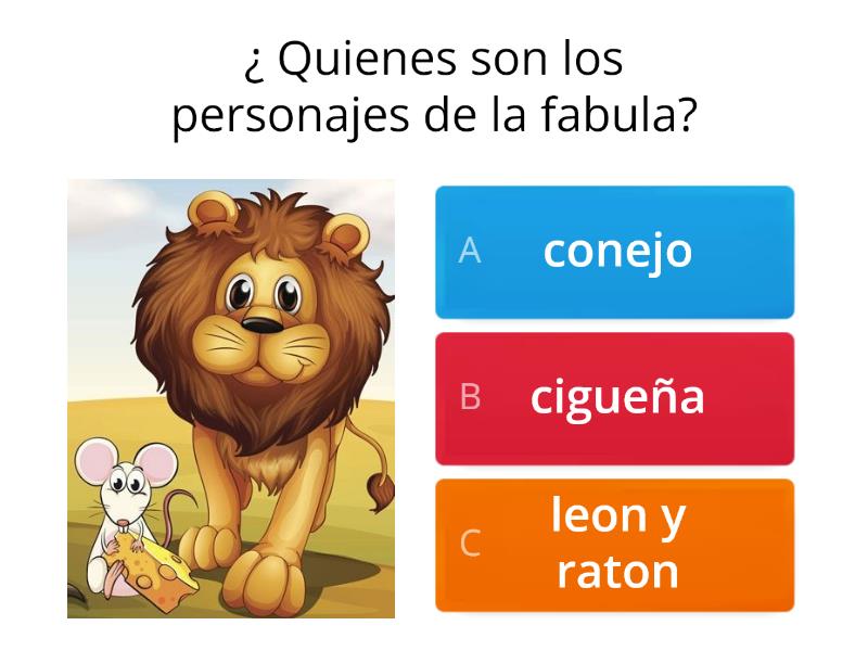 La Fabula El Leon Y El Raton Cuestionario