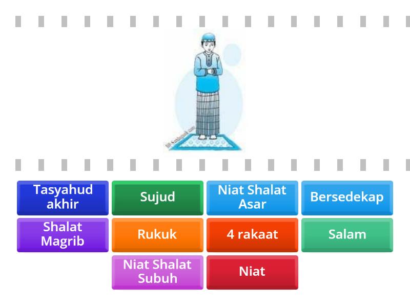 Latihan Soal Fiqih Kelas 2 Materi Sholat Find The Match