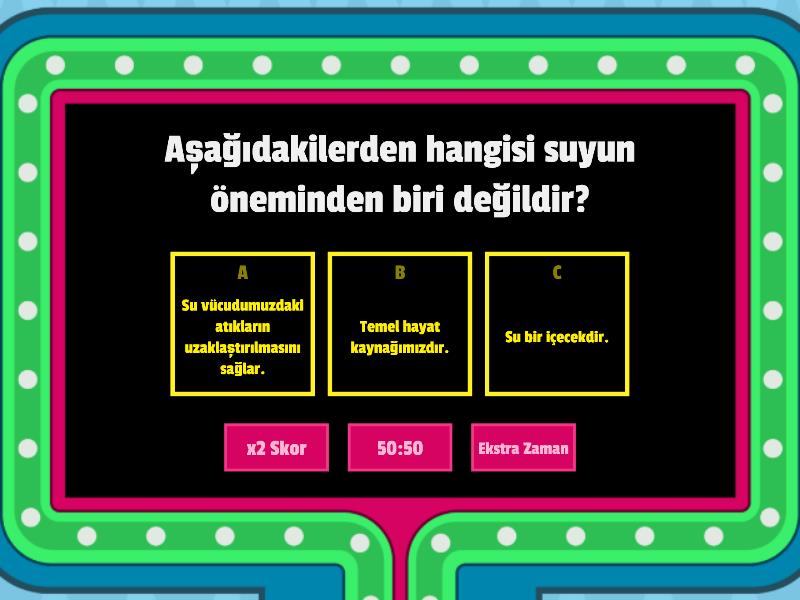 SU HAKKINDA NELER BİLİYORUM Concurso de preguntas