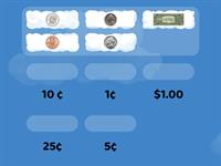 monedas y dólar