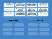 Weather or Climate Group Sort (5th Grade Science)