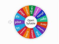 Open Syllable Word Wheel