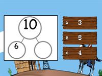 Number Bonds 1-10 Find the Missing Number Quiz