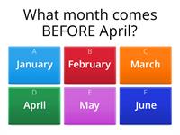 Months of the year quiz
