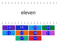 Matching Numbers 1-20