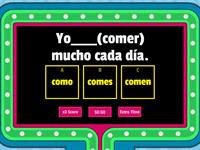 Present Tense regular -ER Verbs Spanish