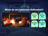 Halloween Quiz for video History of Halloween - Animation (by History on Maps)