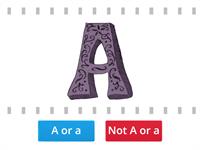 A or a Letter Identification