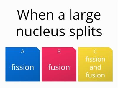 P2 fission and fusion quiz