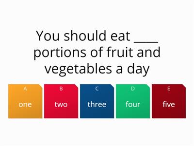 fruit & veg plenary
