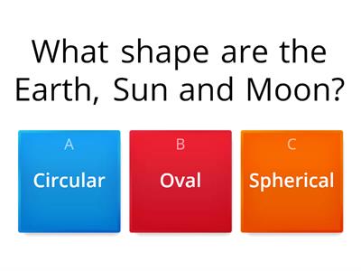 Earth, sun & moon