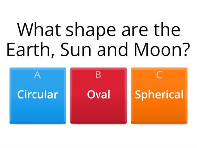 Earth, sun & moon