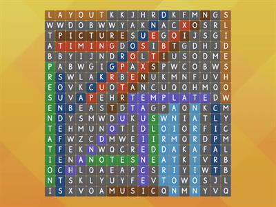 powerpoint terms wordsearch