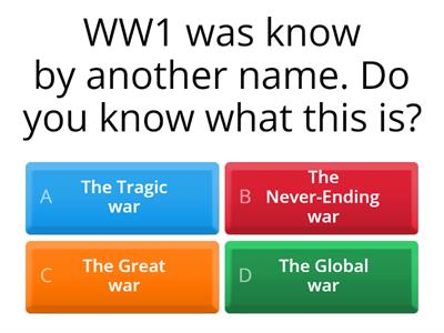 world war 1 quiz