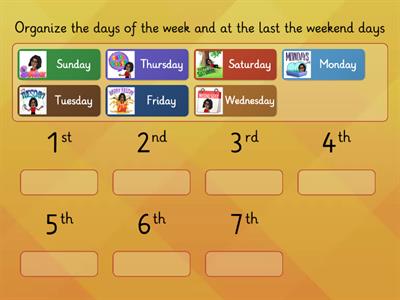 Days of the week!