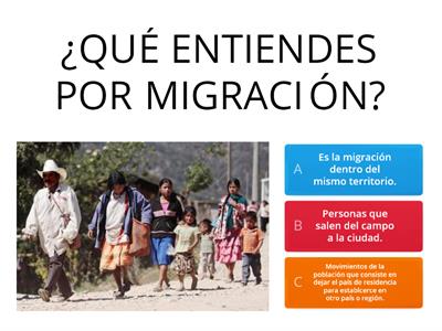 LA MIGRACIÓN.