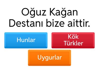 6.Sınıf Sosyal Bilgiler İlk Türk Devletleri