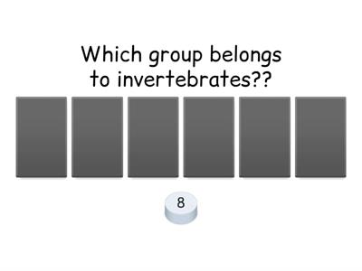 Vertebrates and Invertebrates Quiz 4th grade