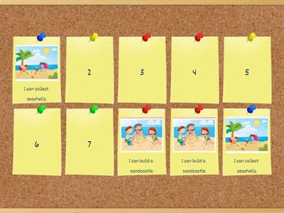 Summer Activities -Memory game