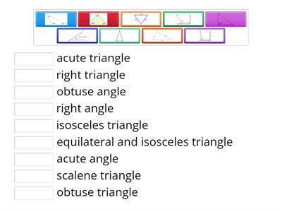 Angle and Triangle Picture match up