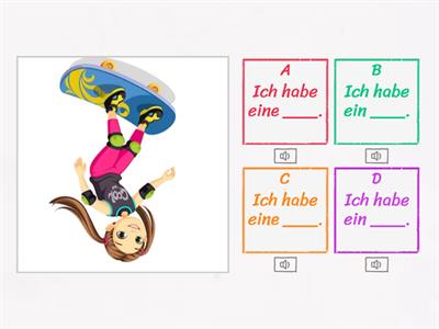 Schauen und hören: Vokabeln für Anfänger (Akkusativ - haben)