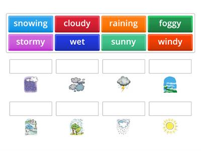 Weather flashcards