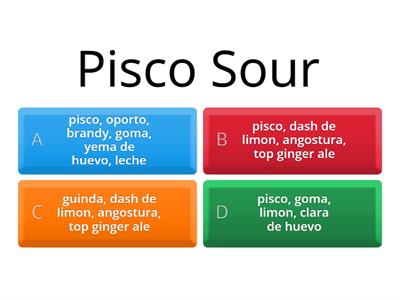 Cocteles con pisco