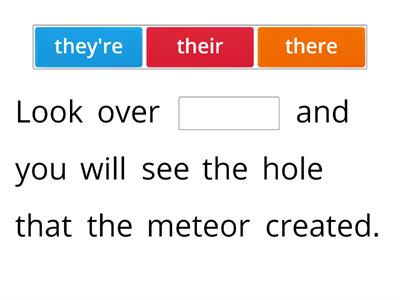 There/Their/They're Practice with Homophones