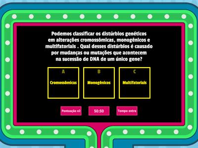 Questão de fixação - Distúrbio genético