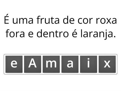 Frutas e as suas definições