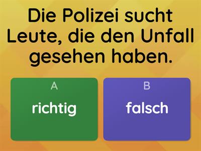 B1 Hören Teil 1 - Goethe ÖSD Zertifikat - Quiz