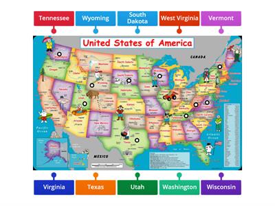 USA: Last 10 states