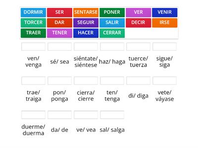 Imperativo Irregular