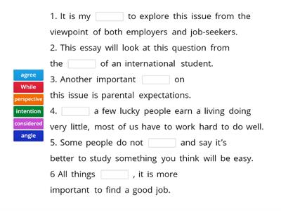 Opinion essay writing